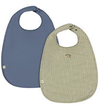 Konges Sløjd Hagesmække - 2-Pak - Tea Stripe/Flint Stone