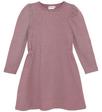 Minymo Kjole - Glitter - Rib - Rose Brown