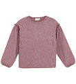 Minymo Blouse - Glitter - Rib - Rose Brown