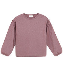 Minymo Bluse - Glitter - Rib - Rose Brown