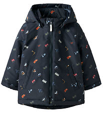Name It Winter Coat - NmmMax - Dark Sapphire/Transportation