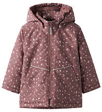 Name It Winter Coat - NmfMaxi - Rose Brown/BLOOM