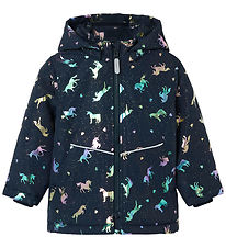 Name It Vinterjakke - Noos - NmfMaxi - Dark Sapphire/Unicorn