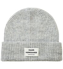 Mads Nørgaard Beanie -Wool/Acrylic - Tosca Anju - Light Grey Mel
