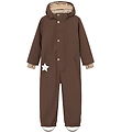 Mini A Ture Snowsuit - MatWanni Fleece - Chestnut Brown