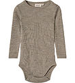 Wheat Body l/æ - Uld/Silke - Rib - Liea - Khaki Melange