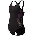 Speedo Badedragt - Placement Muscleback - Sort/Fersken