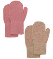 CeLaVi Fäustlinge - Wolle/Nylon - 2er-Pack - Ziegel Dust