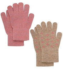 CeLaVi Hansker - Ull/Nylon - 2-pack - Murstein Dust