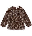 Minymo Blouse - Velvet - Woodrose w. Sequins