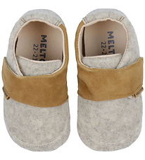 Melton Slippers - Beige Melange