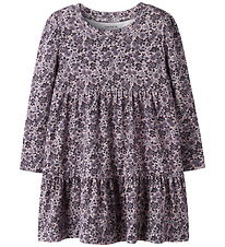 Name It Dress - NmfOalia - Burnished Lilac w. Flowers