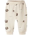 Name It Sweatpants - NbnOhapi - Peyote Melange m. Elefanter