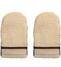 KongWalther Pram Gloves - Østerbro - Teddy Cream Blocking