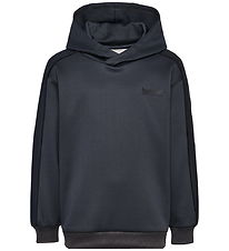 Hummel Hættetrøje - hmlJR Performance - Interlock Hoddie - Ebony