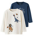 Name It Blusen - NmmVictor - 2er-Pack - Insignia Blue/Cloud Tänz