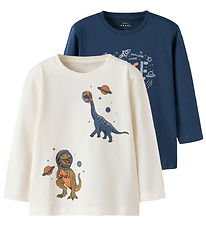 Name It Bluser - NmmVictor - 2-pak - Insignia Blue/Cloud Dancer
