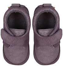 Melton Soft Sole Leather Shoes - Noos - Shimmer - Purple Dove