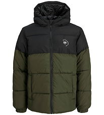Jack & Jones Dynejakke - JjMaze - Rosin/BLOCKING WITH WHITE LOGO