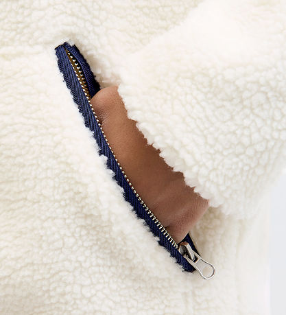 Jack & Jones Fleecejakke - Teddy - JorNorrebro - Cloud Dancer/Oc