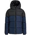 Jack & Jones Puffer Jacket - JjmAze - Sky Captain/Black BLOCKING