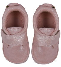 Melton Soft Sole Leather Shoes - Shimmer - Rose Gray