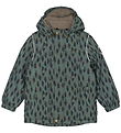 Mikk-Line Vinterjakke - Recycled - Balsam Green m. Print