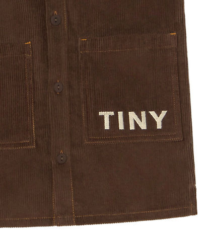 Tiny Cottons Kjole - Fløjl - Mørkebrun