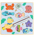 Djeco Magnetlegetøj - Puzz & Fish Bariolo - 9 Brikker