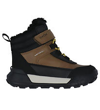 Geox Vinterstøvler - J Trekkyup B ABX - Lt Brown/Sort