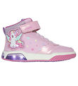 Geox Støvler m. Lys - J Inek G A - Pink/Multicolor