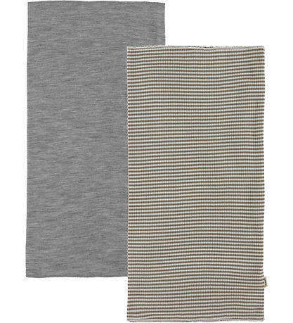 Wheat Tuber - Wool - Rib - 2-Pack - Arta - Wood Stripe