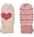 Wheat Luffer - Uld - Jacquard - Haansi - Rose m. Hjerter