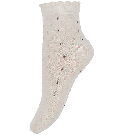 Minymo Strømper - 7-pak - Wild Rose m. Mønster