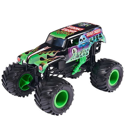 Monster Jam Collector Truck - 1:24 - Grave Digger - Sort/Grøn
