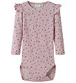 Name It Body l/æ - Uld/Modal - NbfWomi - Shadow Gray/Dots