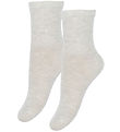Minymo Strømper - 2-pak - Nos - Silver Birch Melange