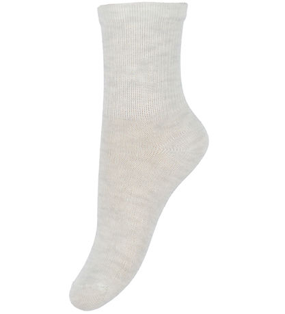 Minymo Strømper - 2-pak - Nos - Silver Birch Melange