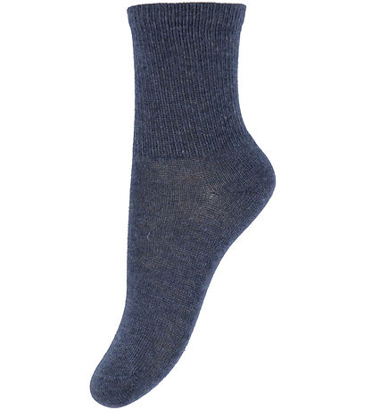 Minymo Strømper - 2-pak - Nos - Blue Nights Melange