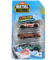 Metal Machines Biler - Multi Car Color Change - 3-pak - Assort.