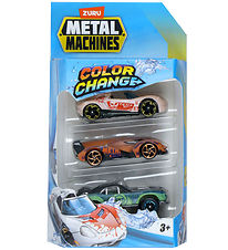 Metal Machines Biler - Multi Car Color Change - 3-pak - Assort.
