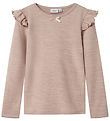 Name It Bluse - Uld/Viskose - NmfWyla - Shadow Gray