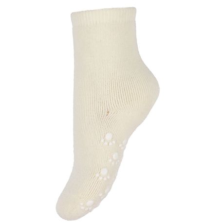 Joha Strømper - Uld - Råhvid m. Anti-slip
