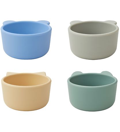 Liewood Skåle - Silikone - Malene - 4 stk. - Peppermint Multi Mi