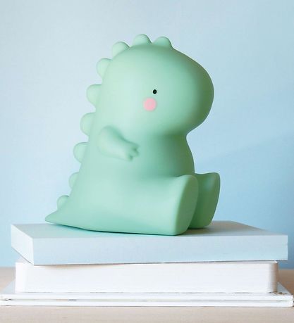 A Little Lovely Company Lampe - 12,5 cm - T-Rex - Grøn