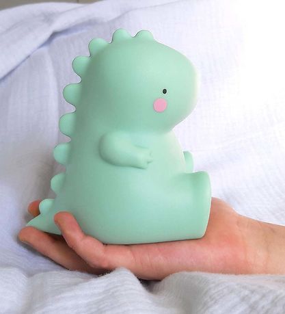 A Little Lovely Company Lampe - 12,5 cm - T-Rex - Grøn