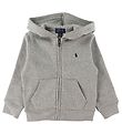 Polo Ralph Lauren Cardigan m. Hætte - Gråmeleret