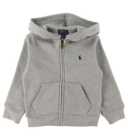Polo Ralph Lauren Cardigan m. Hætte - Gråmeleret