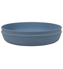 Filibabba Tallerken - Silikone - 2-pak - Powder Blue