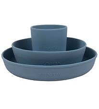 Filibabba Spisesæt - Silikone - 3 dele - Powder Blue